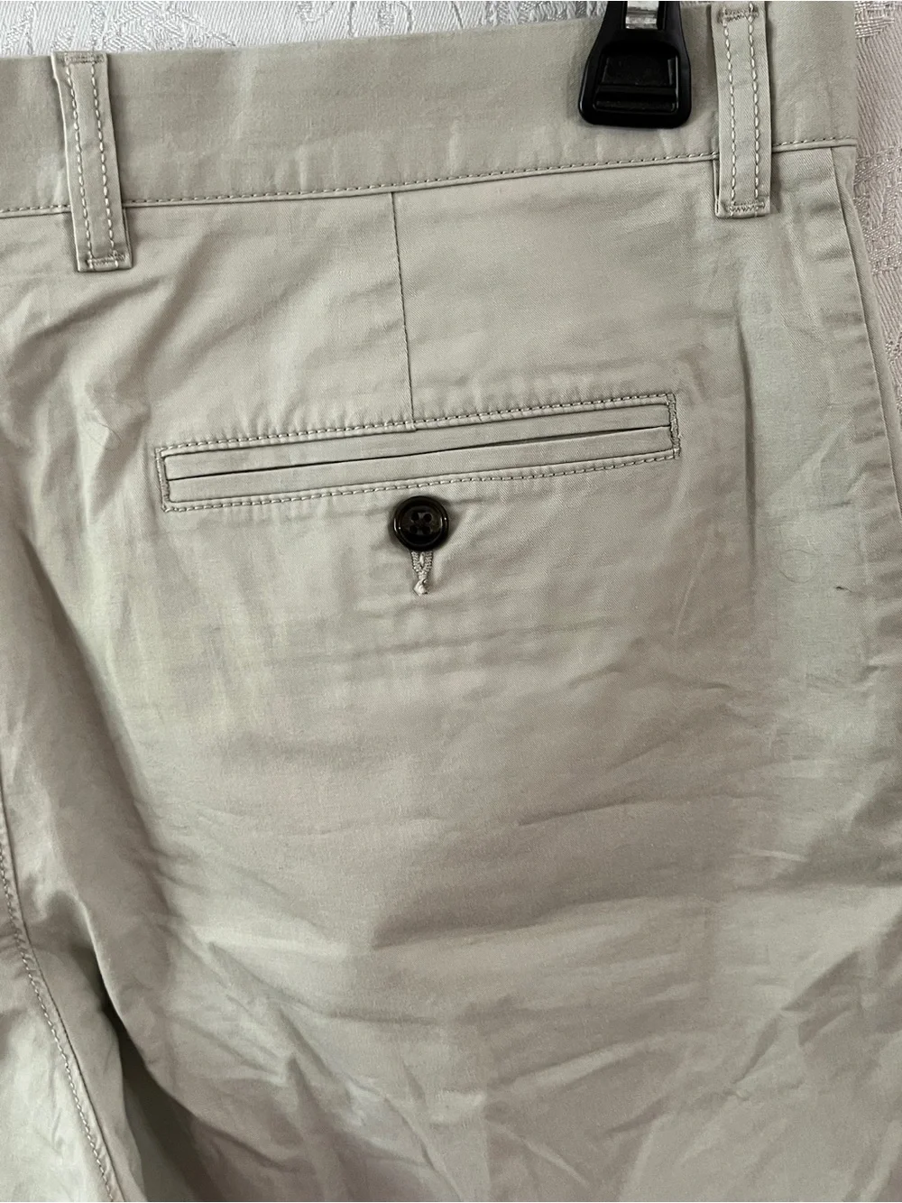 J. Crew Men's Re-Imagined Cotton Chino Shorts - Light Tan Waist 34